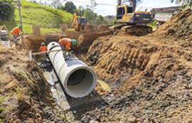 Obras Emergenciais em Municípios Catarinenses